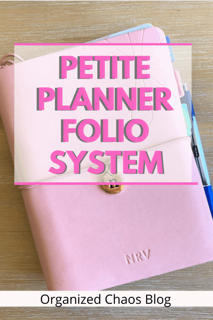 It's DAY 6 of my planner series, and I'm talking all about the most recent addition to my planning regime- my daily petite planner folio system. 