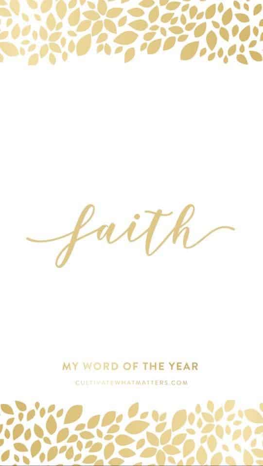 2021 Word of the year- Faith