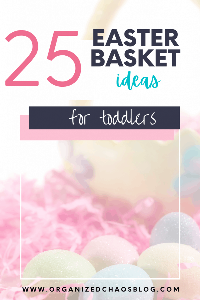 Are you looking for some easy and creative Easter basket ideas? On the blog, I'm sharing over 25 unique Easter basket gifts for toddlers. These Easter basket stuffers are non-candy and will all be items your kids will love. 