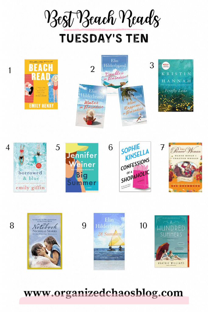 10 best books to read while at the beach.