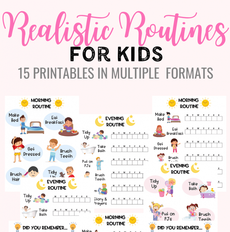 Routines for Kids Printables - Organized Chaos Blog