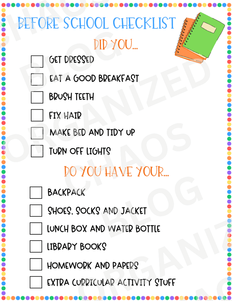 The Complete Back to School Checklist for Moms + Free Printable ...