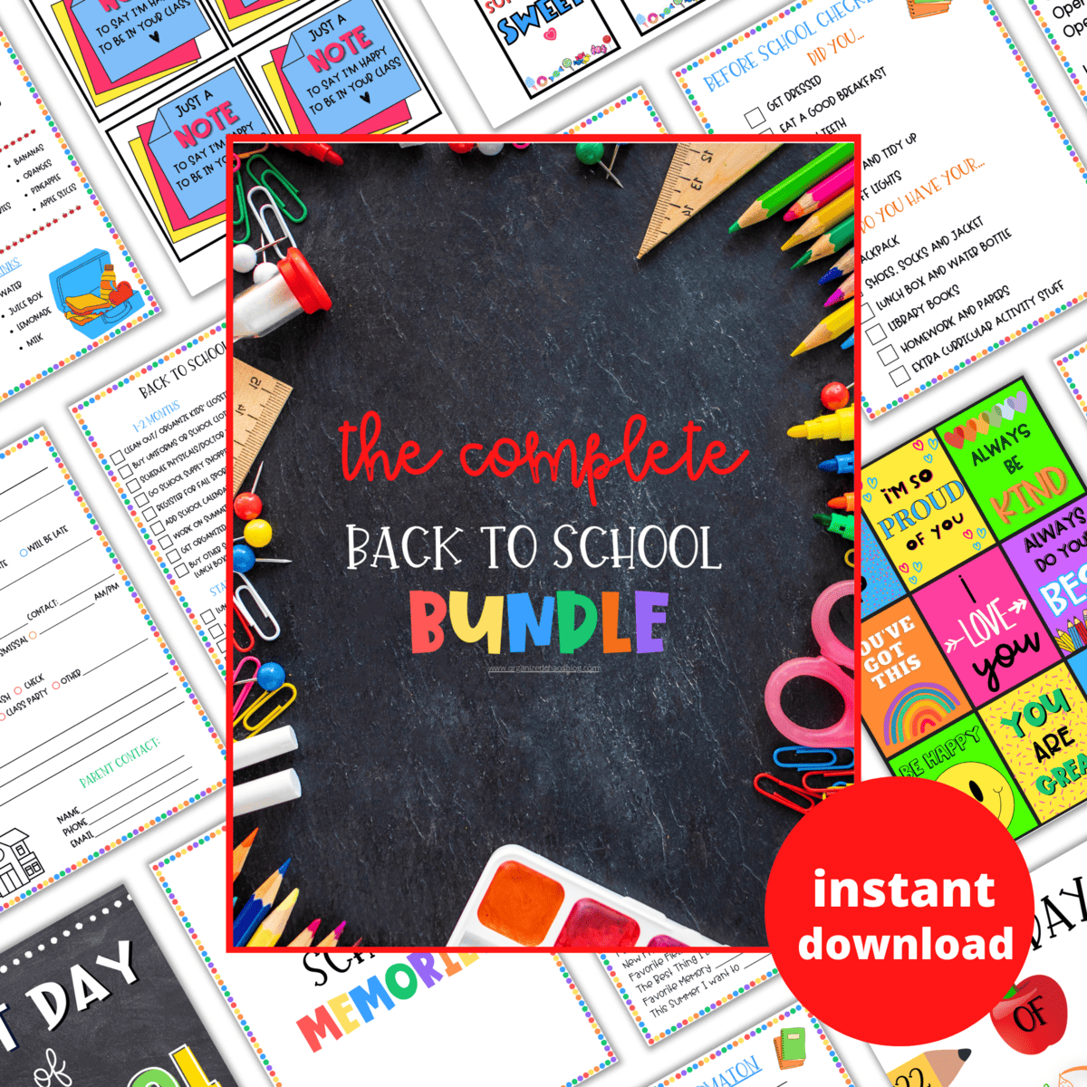 31 Brilliant Back to School Organization Tips for Moms - Organized ...